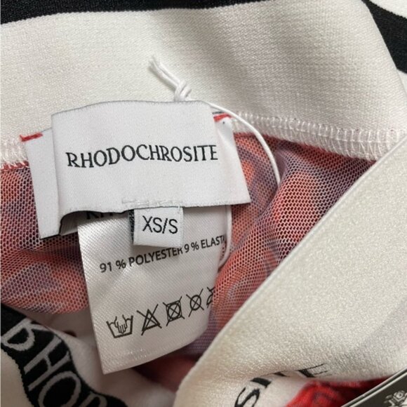 RHODOCHROSITE Women's Sheer Lace Stirrup Tights Size XS/S - Picture 7 of 8